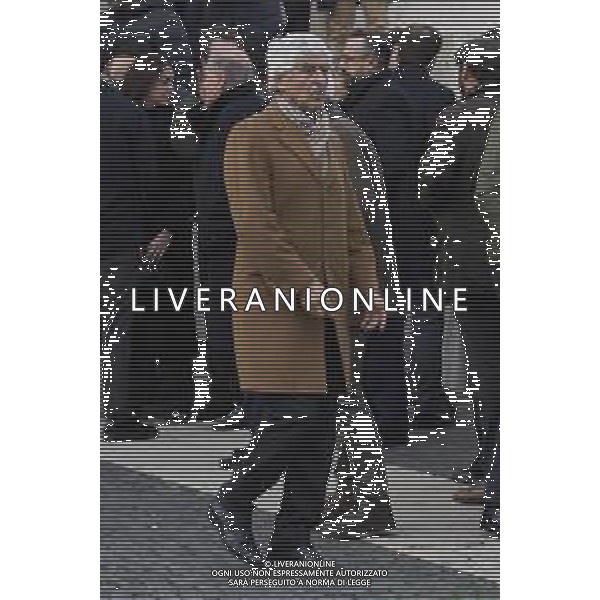 Roma 03 Dicembre 2025 Funerali di Nicola Pietrangeli a Roma nella Chiesa Parrocchiale Gran Madre di Dio. Nella Foto: Gianni Rivera Foto Credit: Andrea Bracaglia- AGENZIA ALDO LIVERANI SAS