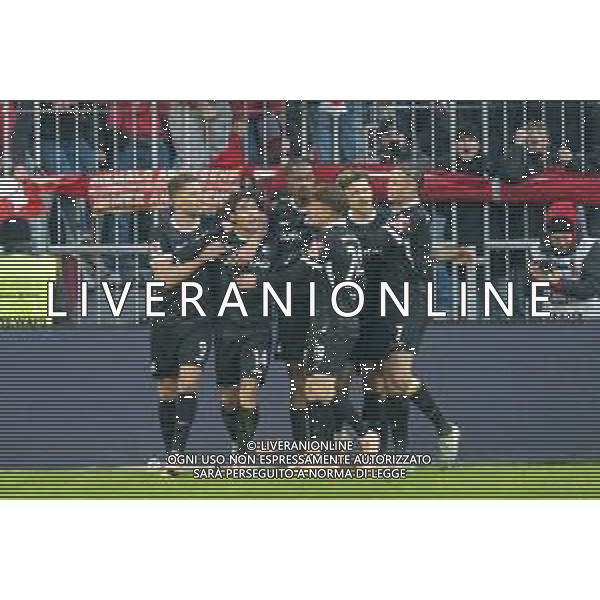 Torjbel SC Freiburg, FC Bayern Muenchen - SC Freiburg, Fussball, Bundesliga, 11. Spieltag, 22.11.2025 DFB regulations prohibit any use of photographs as image sequences and/or quasi-video / action press AG KARMAPRESS-AG ALDO LIVERANI SAS
