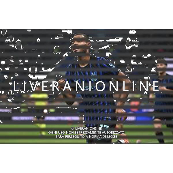 Inter vs Venezia nella foto Andy Diouf (Inter) esultanza dopo il gol dell\'1 a 0 Milano 03-12-2025 Stadio Giuseppe Meazza - San Siro Inter vs Venezia Coppa Italia Frecciarossa - ottavi di finale foto Roberto Garavaglia/Agenzia Aldo Liverani sas