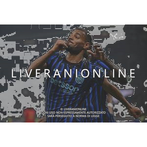 Inter vs Venezia nella foto Andy Diouf (Inter) esultanza dopo il gol dell\'1 a 0 Milano 03-12-2025 Stadio Giuseppe Meazza - San Siro Inter vs Venezia Coppa Italia Frecciarossa - ottavi di finale foto Roberto Garavaglia/Agenzia Aldo Liverani sas