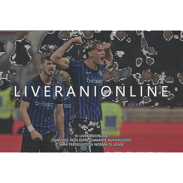 Inter vs Venezia nella foto Francesco Pio Esposito (Inter) esultanza dopo il gol del 2 a 0 Milano 03-12-2025 Stadio Giuseppe Meazza - San Siro Inter vs Venezia Coppa Italia Frecciarossa - ottavi di finale foto Roberto Garavaglia/Agenzia Aldo Liverani sas