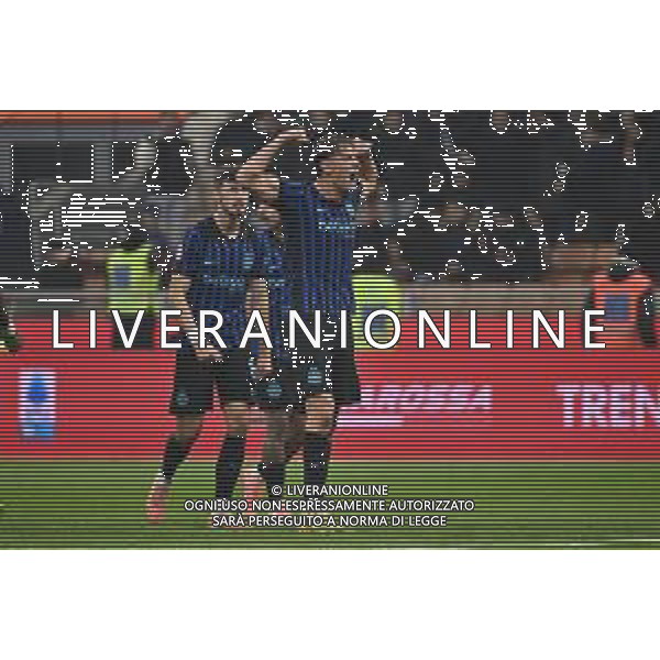 Inter vs Venezia nella foto Francesco Pio Esposito (Inter) esultanza dopo il gol del 2 a 0 Milano 03-12-2025 Stadio Giuseppe Meazza - San Siro Inter vs Venezia Coppa Italia Frecciarossa - ottavi di finale foto Roberto Garavaglia/Agenzia Aldo Liverani sas