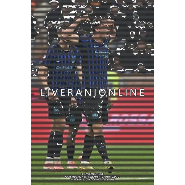 Inter vs Venezia nella foto Francesco Pio Esposito (Inter) esultanza dopo il gol del 2 a 0 Milano 03-12-2025 Stadio Giuseppe Meazza - San Siro Inter vs Venezia Coppa Italia Frecciarossa - ottavi di finale foto Roberto Garavaglia/Agenzia Aldo Liverani sas