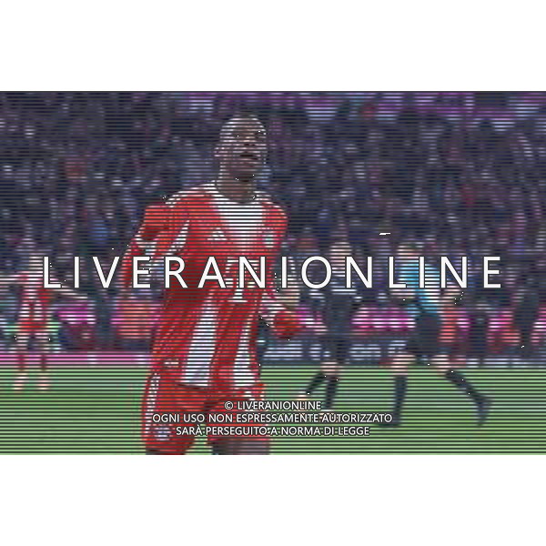 Jubel bei Nicolas Jackson #11 (FC Bayern Muenchen) nach seinem Tor zum 5:2, FC Bayern Muenchen vs. SC Freiburg, Fussball, Bundesliga, DFL, Saison 2025/2026, Hinrunde, 22.11.2025 DFB regulations prohibit any use of photographs as image sequences and/or quasi-video / action press AG KARMAPRESS-AG ALDO LIVERANI SAS