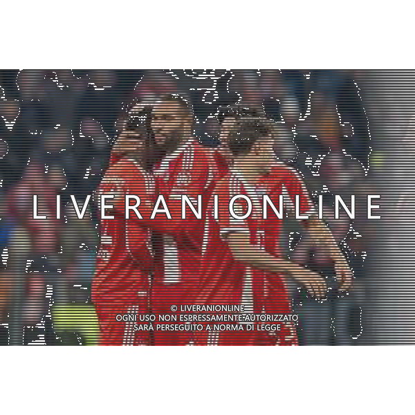 Torjubel Jonathan Tah #4 (FC Bayern Muenchen), FC Bayern Muenchen - SC Freiburg, Fussball, Bundesliga, 11. Spieltag, 22.11.2025 DFB regulations prohibit any use of photographs as image sequences and/or quasi-video / action press AG KARMAPRESS-AG ALDO LIVERANI SAS