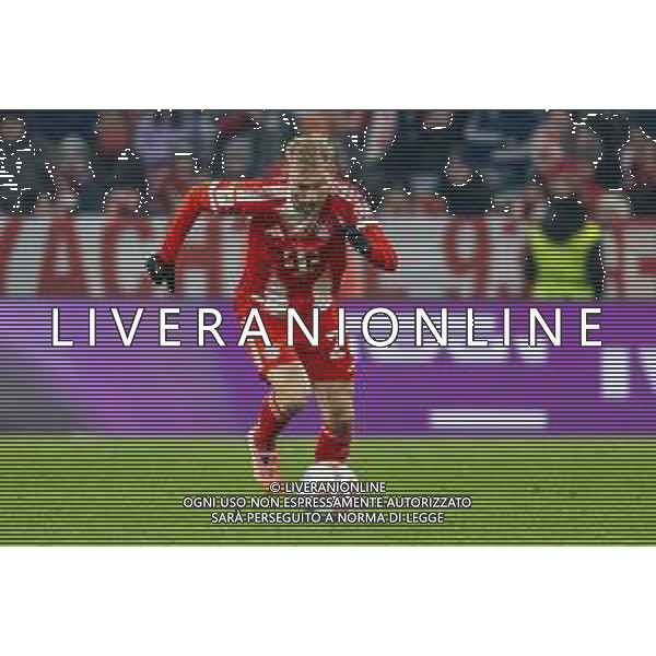 Konrad Laimer #27 (FC Bayern Muenchen) Action, FC Bayern Muenchen - SC Freiburg, Fussball, Bundesliga, 11. Spieltag, 22.11.2025 DFB regulations prohibit any use of photographs as image sequences and/or quasi-video / action press AG KARMAPRESS-AG ALDO LIVERANI SAS