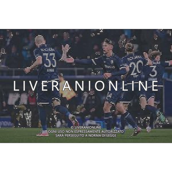Torjubel zum 1:2 durch Cajetan Lenz #34 (Vfl Bochum), VfL Bochum vs. Dynamo Dresden, Fussball, 2. Bundesliga, 13. Spieltag, 21.11.2025 DFB regulations prohibit any use of photographs as image sequences and/or quasi-video / action press AG KARMAPRESS-AG ALDO LIVERANI SAS