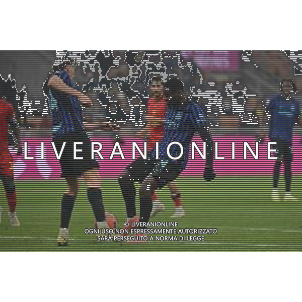 Inter vs Venezia nella foto Ange-Yoan Bonny (Inter) segna il gol del 5 a 1 Milano 03-12-2025 Stadio Giuseppe Meazza - San Siro Inter vs Venezia Coppa Italia Frecciarossa - ottavi di finale foto Roberto Garavaglia/Agenzia Aldo Liverani sas