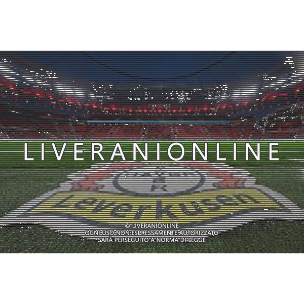 1. Bundesliga - Bayer 04 Leverkusen - Borussia Dortmund am 29.11.2025 in der BayArena in Leverkusen Bayer Leverkusen Logo / Stadion Ansicht - Feature, Symbol, Symbolfoto, charakteristisch, Detail Foto: osnapix / Marcus Hirnschal DFL regulations prohibit any use of photographs as image sequences and/or quasi-video / action press AG KARMAPRESS-AG ALDO LIVERANI SAS