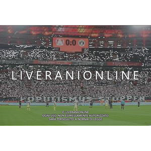 1. Bundesliga - Bayer 04 Leverkusen - Borussia Dortmund am 29.11.2025 in der BayArena in Leverkusen Die Fans von Bayer Leverkusen mit einer Protest Aktion gegen die IMK / Innenministerkonferenz Foto: osnapix / Marcus Hirnschal DFL regulations prohibit any use of photographs as image sequences and/or quasi-video / action press AG KARMAPRESS-AG ALDO LIVERANI SAS