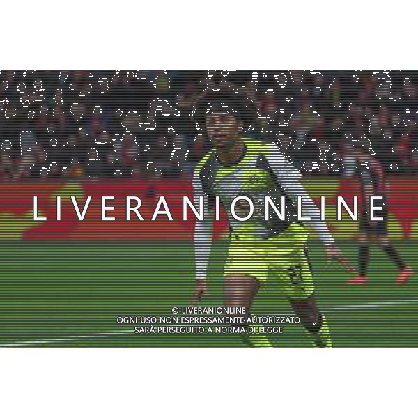 1. Bundesliga - Bayer 04 Leverkusen - Borussia Dortmund am 29.11.2025 in der BayArena in Leverkusen Jubel, Torjubel, Torschuetze, Torschütze Karim Adeyemi (Dortmund 27) jubelt nach seinem Tor zum 0 zu 2 Foto: osnapix / Marcus Hirnschal DFL regulations prohibit any use of photographs as image sequences and/or quasi-video / action press AG KARMAPRESS-AG ALDO LIVERANI SAS