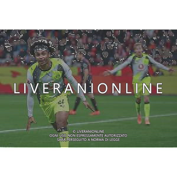 1. Bundesliga - Bayer 04 Leverkusen - Borussia Dortmund am 29.11.2025 in der BayArena in Leverkusen Jubel, Torjubel, Torschuetze, Torschütze Serhou Guirassy (Dortmund 9) jubelt nach seinem Tor zum 0 zu 2 Foto: osnapix / Marcus Hirnschal DFL regulations prohibit any use of photographs as image sequences and/or quasi-video / action press AG KARMAPRESS-AG ALDO LIVERANI SAS