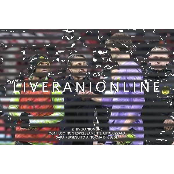 1. Bundesliga - Bayer 04 Leverkusen - Borussia Dortmund am 29.11.2025 in der BayArena in Leverkusen Trainer Niko Kovac (Dortmund) und Torwart Gregor Kobel (Dortmund 1) Foto: osnapix / Marcus Hirnschal DFL regulations prohibit any use of photographs as image sequences and/or quasi-video / action press AG KARMAPRESS-AG ALDO LIVERANI SAS