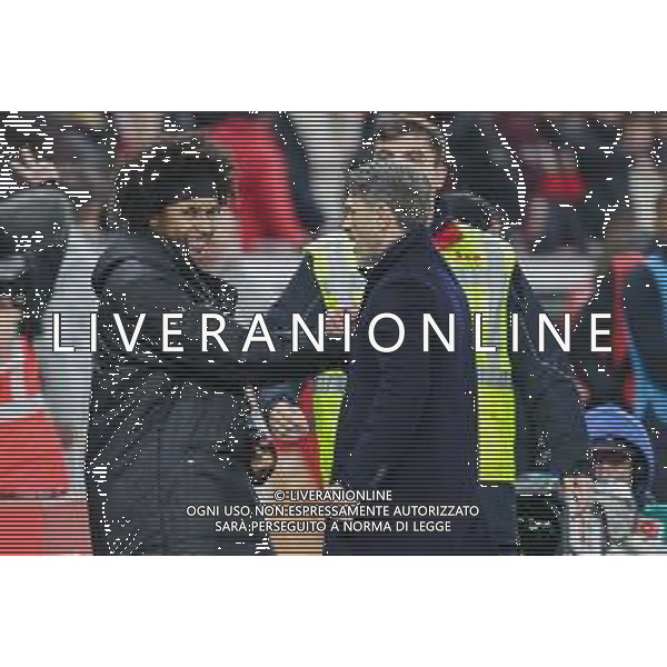 1. Bundesliga - Bayer 04 Leverkusen - Borussia Dortmund am 29.11.2025 in der BayArena in Leverkusen Schlussjubel bei Trainer Niko Kovac (Dortmund) und Karim Adeyemi (Dortmund 27) Foto: osnapix / Marcus Hirnschal DFL regulations prohibit any use of photographs as image sequences and/or quasi-video / action press AG KARMAPRESS-AG ALDO LIVERANI SAS
