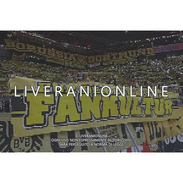 1. Bundesliga - Bayer 04 Leverkusen - Borussia Dortmund am 29.11.2025 in der BayArena in Leverkusen Die Borussia Dortmund Fans im Gästeblock mit einem Banner / Transparent / Spruchband für den Erhalt der Fankultur DFL regulations prohibit any use of photographs as image sequences and/or quasi-video / action press AG KARMAPRESS-AG ALDO LIVERANI SAS