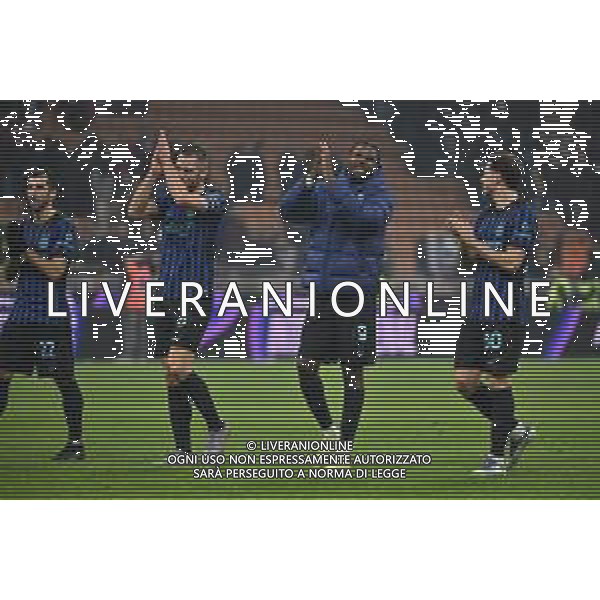 Inter vs Venezia nella foto esultanza finale Inter Milano 03-12-2025 Stadio Giuseppe Meazza - San Siro Inter vs Venezia Coppa Italia Frecciarossa - ottavi di finale foto Roberto Garavaglia/Agenzia Aldo Liverani sas