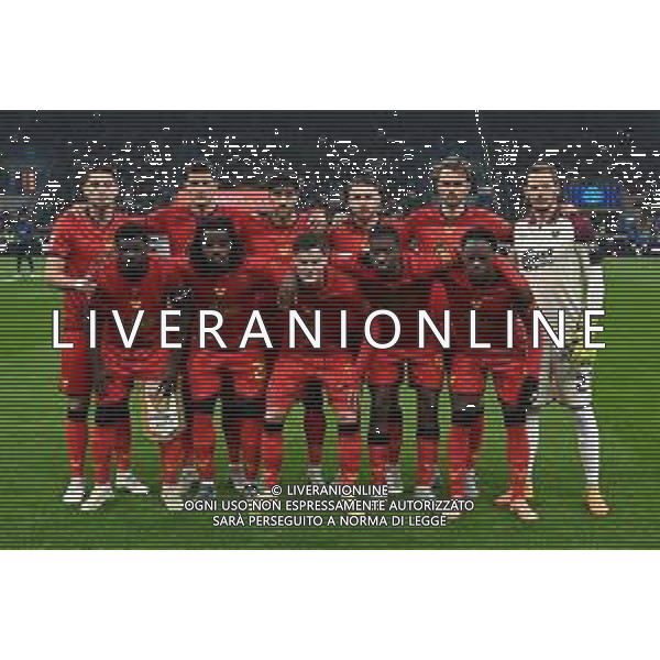 Inter vs Venezia nella foto formazione Venezia, in piedi da SX Seid Korac (Venezia), Michael Venturi (Venezia), Nunzio Lella (Venezia), Antonio Casas (Venezia), Emil Bohinen (Venezia) e Matteo Grandi (Venezia); in basso da SX Alfred Duncan (Venezia), Richie Sagrado (Venezia), Mattia Compagnon (Venezia), Ahmed Franck Sidibé (Venezia) e Ridgeciano Haps (Venezia) Milano 03-12-2025 Stadio Giuseppe Meazza - San Siro Inter vs Venezia Coppa Italia Frecciarossa - ottavi di finale foto Roberto Garavaglia/Agenzia Aldo Liverani sas