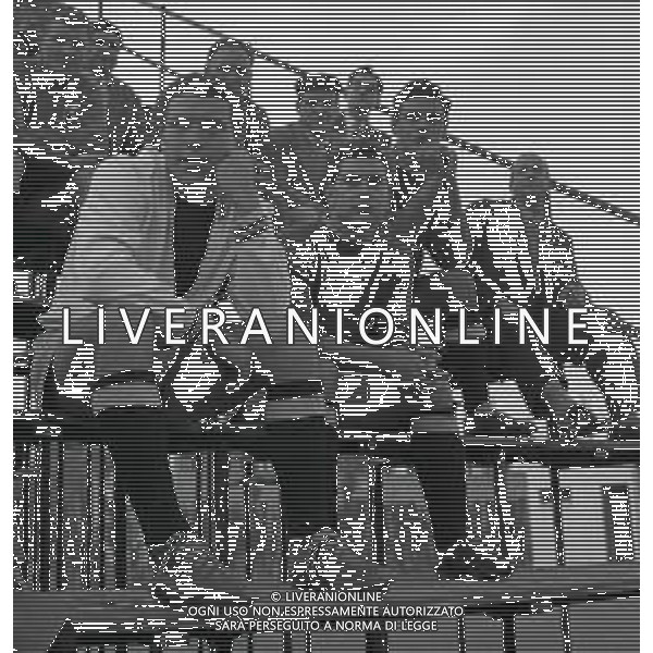 NEG-RETROSPETTIVA NICOLA PIETRANGELI TENNIS NELLA FOTO NICOLA PIETRANGELI CON FULVIO BERNARDINI -LOVATI E CANESTRI ANNI 1950-60 FOTO SANDRO VESPASIANI-AG ALDO LIVERANI SAS