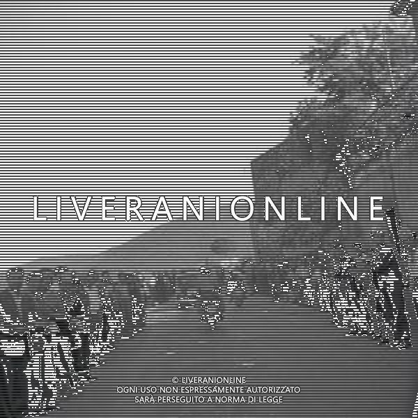 NEG-1949 GIRO D\'ITALIA TAPPA TERNI -ROMA VINTA DA MENON ANGELO FOTO SANDRO VESPASIANI-AG ALDO LIVERANI SAS