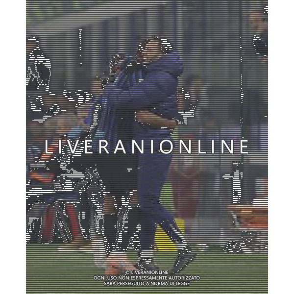 Esultanza dopogol Andy Alune Diouf con hakan calhanoglu - INTER vs VENEZIA COPPA ITALIA OTTAVI DI FINALE 03.12.2025 ©PAOLO GIAMPIETRI - AGENZIA ALDO LIVERANI SAS