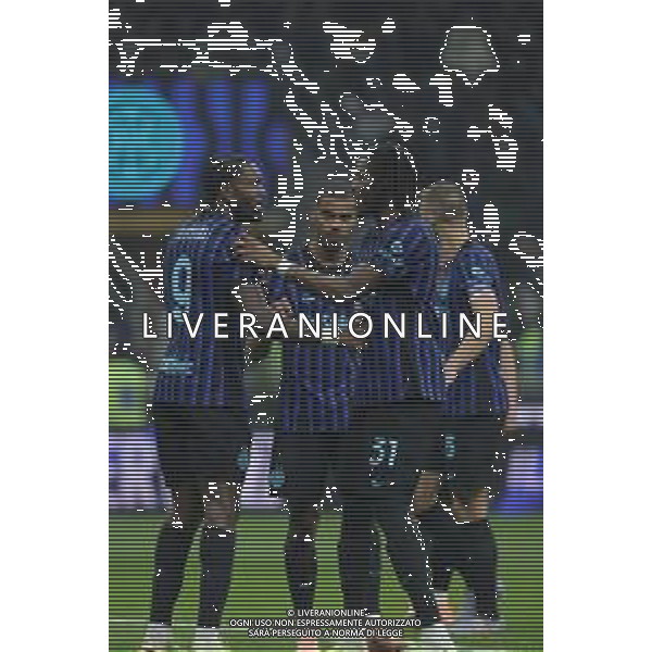 ESULTANZA DOPOGOL MARCUS THURAM - INTER vs VENEZIA COPPA ITALIA OTTAVI DI FINALE 03.12.2025 ©PAOLO GIAMPIETRI - AGENZIA ALDO LIVERANI SAS