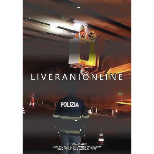 IMOLA 03 12 2025 UN CAMION CON IL CARICO TROPPO ALTO SBATTE NEL SOTTOPASSO DELL’AUTOSTRADA A14 ALTEZZA HOTEL MOLINO ROSSO CASELLO DI IMOLA ©SANNA - AGENZIA ALDO LIVERANI SAS