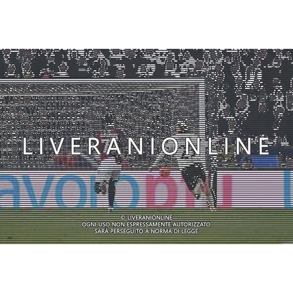 TVRG Bologna vs Parma nella foto il tiro di Adrian Dawid Benedyczak (Parma) termina in rete per il gol dell\'1 a 0 Bologna 04-12-2025 Stadio Renato Dall\'Ara Bologna vs Parma Coppa Italia Frecciarossa - ottavi di finale foto Roberto Garavaglia/Agenzia Aldo Liverani sas