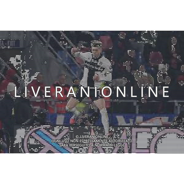TVRG Bologna vs Parma nella foto Adrian Dawid Benedyczak (Parma) esultanza dopo il gol dell\'1 a 0 Bologna 04-12-2025 Stadio Renato Dall\'Ara Bologna vs Parma Coppa Italia Frecciarossa - ottavi di finale foto Roberto Garavaglia/Agenzia Aldo Liverani sas