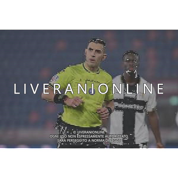 TVRG Bologna vs Parma nella foto l\'arbitro Paride Tremolada di Monza Bologna 04-12-2025 Stadio Renato Dall\'Ara Bologna vs Parma Coppa Italia Frecciarossa - ottavi di finale foto Roberto Garavaglia/Agenzia Aldo Liverani sas