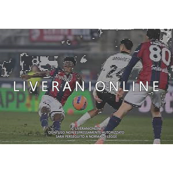 TVRG Bologna vs Parma nella foto Ibrahim Sulemana (Bologna) occasione da gol ribattuta da Christian Nahuel Ordonez (Parma) Bologna 04-12-2025 Stadio Renato Dall\'Ara Bologna vs Parma Coppa Italia Frecciarossa - ottavi di finale foto Roberto Garavaglia/Agenzia Aldo Liverani sas