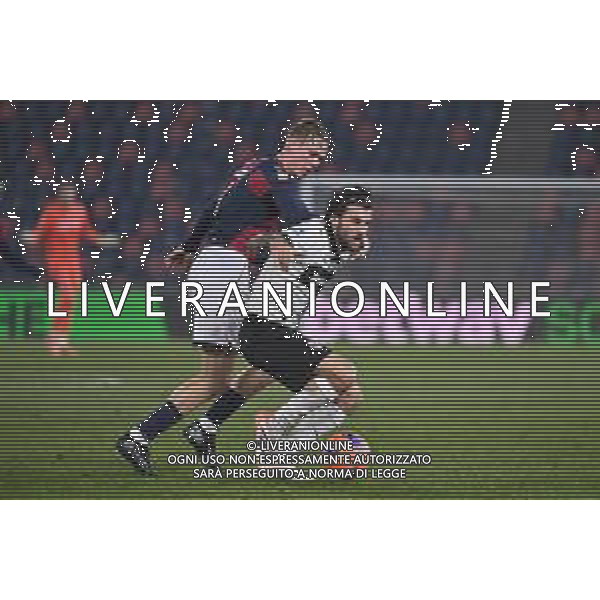 TVRG Bologna vs Parma nella foto Patrick Cutrone (Parma) e Torbjorn Heggem (Bologna) Bologna 04-12-2025 Stadio Renato Dall\'Ara Bologna vs Parma Coppa Italia Frecciarossa - ottavi di finale foto Roberto Garavaglia/Agenzia Aldo Liverani sas