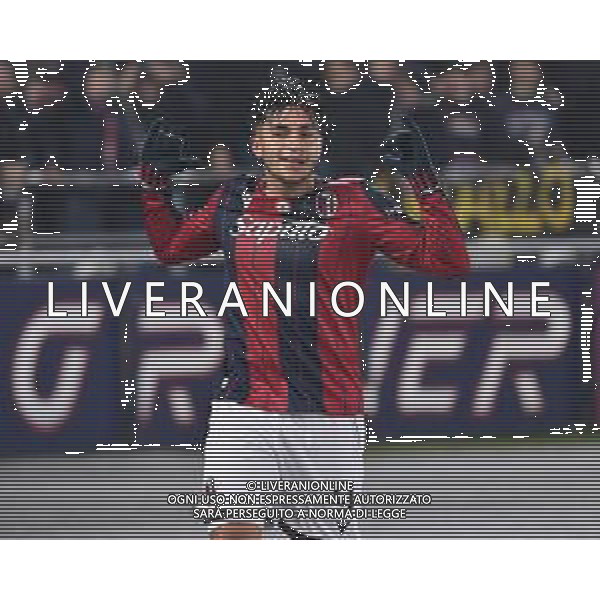 TVRG Bologna vs Parma nella foto Santiago Castro (Bologna) esultanza dopo il gol del 2 a 1 Bologna 04-12-2025 Stadio Renato Dall\'Ara Bologna vs Parma Coppa Italia Frecciarossa - ottavi di finale foto Roberto Garavaglia/Agenzia Aldo Liverani sas