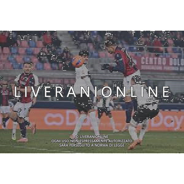 TVRG Bologna vs Parma nella foto Santiago Castro (Bologna) segna il gol del 2 a 1 Bologna 04-12-2025 Stadio Renato Dall\'Ara Bologna vs Parma Coppa Italia Frecciarossa - ottavi di finale foto Roberto Garavaglia/Agenzia Aldo Liverani sas