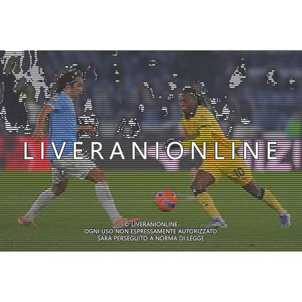 Lazio vs Milan Coppa Italia Frecciarossa - Ottavi di finale Stadio Olimpico - Roma 04-12-2025 nella foto Guendouzi e Leao Foto Federico Gaetano - ag Aldo liverani- AGENZIA ALDO LIVERANI SAS