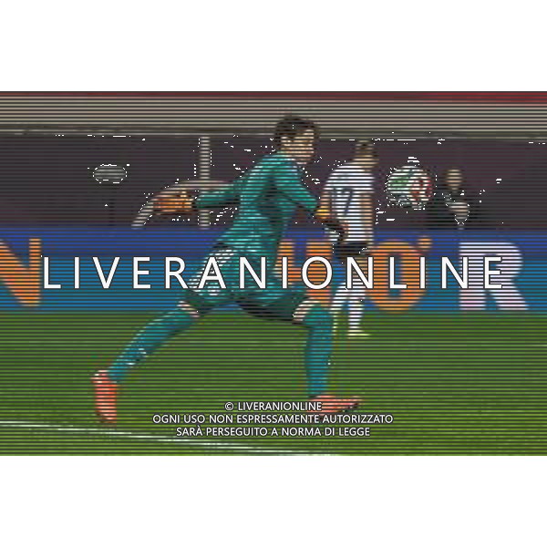 Ann-Katrin Berger #1 (Deutschland) in Aktion, Deutschland vs. Spanien, Fussball, Frauen, UEFA, Women’s Nations League, Saison 2025/2026, Finale - Runde 1 von 2, 28.11.2025 / action press AG KARMAPRESS-AG ALDO LIVERANI SAS