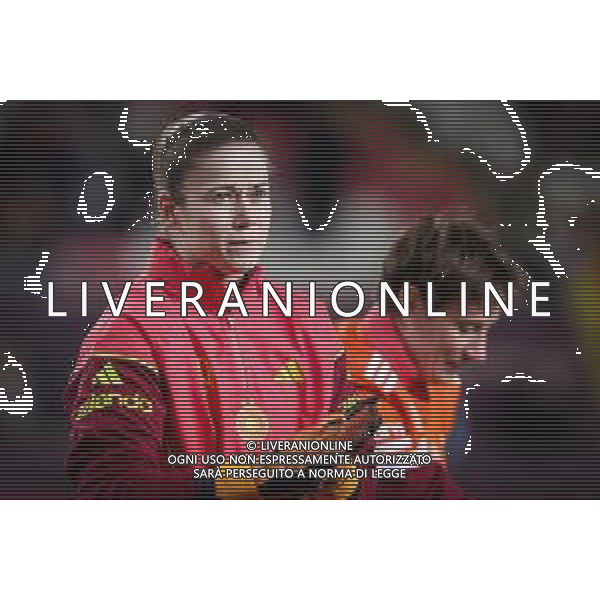 Stina Johannes #12 (Deutschland) und Ann-Katrin Berger #1 (Deutschland), Deutschland vs. Spanien, Fussball, Frauen, UEFA, Women’s Nations League, Saison 2025/2026, Finale - Runde 1 von 2, 28.11.2025 / action press AG KARMAPRESS-AG ALDO LIVERANI SAS