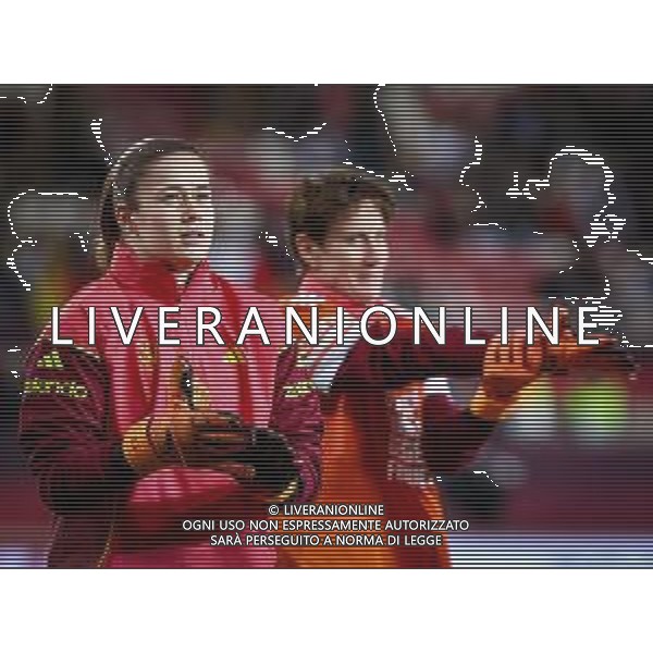 Stina Johannes #12 (Deutschland) und Ann-Katrin Berger #1 (Deutschland), Deutschland vs. Spanien, Fussball, Frauen, UEFA, Women’s Nations League, Saison 2025/2026, Finale - Runde 1 von 2, 28.11.2025 / action press AG KARMAPRESS-AG ALDO LIVERANI SAS