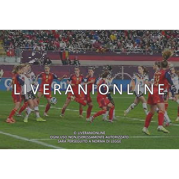 Ein Eckball der deutschen Mannschaft geht knapp am Tor der Spanierinnen vorbei, Deutschland vs. Spanien, Fussball, Frauen, UEFA, Women’s Nations League, Saison 2025/2026, Finale - Runde 1 von 2, 28.11.2025 / action press AG KARMAPRESS-AG ALDO LIVERANI SAS