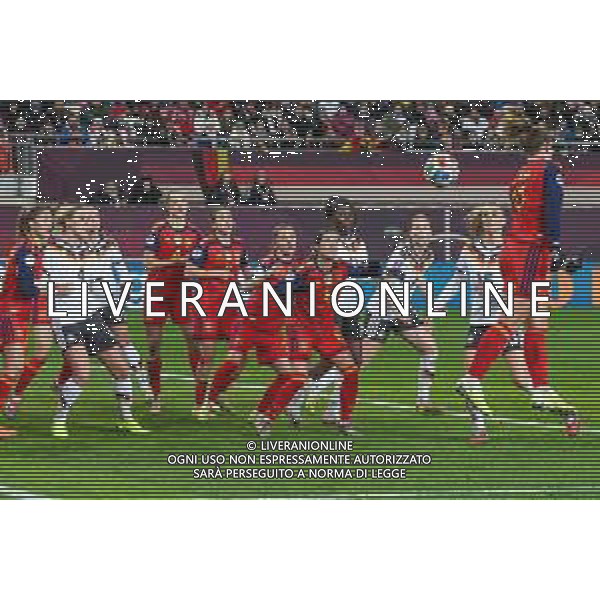 Ein Eckball der deutschen Mannschaft geht knapp am Tor der Spanierinnen vorbei, Deutschland vs. Spanien, Fussball, Frauen, UEFA, Women’s Nations League, Saison 2025/2026, Finale - Runde 1 von 2, 28.11.2025 / action press AG KARMAPRESS-AG ALDO LIVERANI SAS