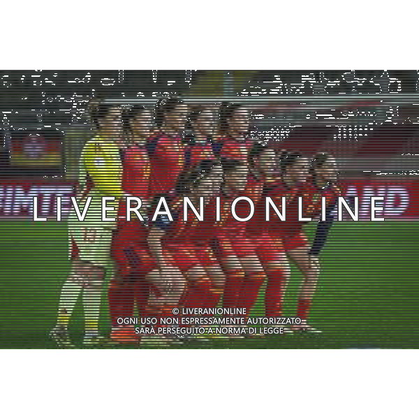Mannschaftsfoto der spanischen Nationalmannschaft vor dem Spiel, Deutschland vs. Spanien, Fussball, Frauen, UEFA, Women’s Nations League, Saison 2025/2026, Finale - Runde 1 von 2, 28.11.2025 / action press AG KARMAPRESS-AG ALDO LIVERANI SAS