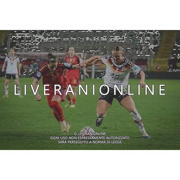 Klara Buehl #19 (Deutschland) in Aktion gegen Ona Batlle #2 (Spanien / Seleccion Espanola Femenina de Futbol), Deutschland vs. Spanien, Fussball, Frauen, UEFA, Women’s Nations League, Saison 2025/2026, Finale - Runde 1 von 2, 28.11.2025 / action press AG KARMAPRESS-AG ALDO LIVERANI SAS