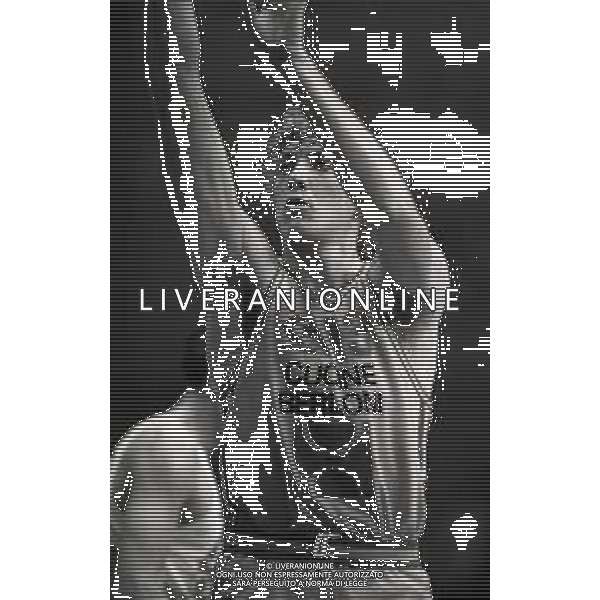 NEG-1984-1985 CANTU\' CAMPIONATO DI BASKET SERIE A1 JOLLY COLOMBANI CANTU\'-BERLONI CUCINE TORINO NELLA FOTO RICCARDO MORANDOTTI AG ALDO LIVERANI SAS