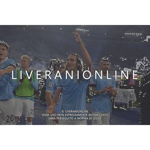 Lazio vs Milan Coppa Italia Frecciarossa - Ottavi di finale Stadio Olimpico - Roma 04-12-2025 nella foto Esultanza finale Guendouzi Foto Federico Gaetano - ag Aldo liverani- AGENZIA ALDO LIVERANI SAS