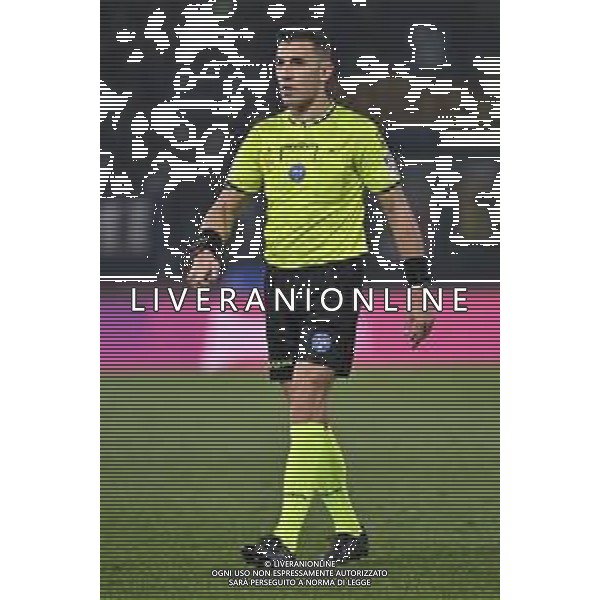 TVRG Bologna vs Parma nella foto l\'arbitro Paride Tremolada di Monza Bologna 04-12-2025 Stadio Renato Dall\'Ara Bologna vs Parma Coppa Italia Frecciarossa - ottavi di finale foto Roberto Garavaglia/Agenzia Aldo Liverani sas