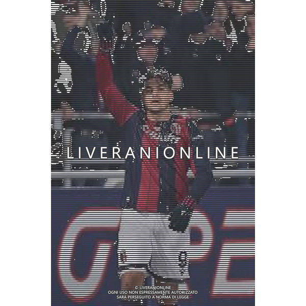 TVRG Bologna vs Parma nella foto Santiago Castro (Bologna) esultanza dopo il gol del 2 a 1 Bologna 04-12-2025 Stadio Renato Dall\'Ara Bologna vs Parma Coppa Italia Frecciarossa - ottavi di finale foto Roberto Garavaglia/Agenzia Aldo Liverani sas