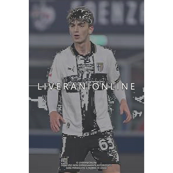 TVRG Bologna vs Parma nella foto Nicolas Trabucchi (Parma) Bologna 04-12-2025 Stadio Renato Dall\'Ara Bologna vs Parma Coppa Italia Frecciarossa - ottavi di finale foto Roberto Garavaglia/Agenzia Aldo Liverani sas