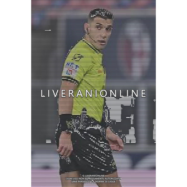 TVRG Bologna vs Parma nella foto l\'arbitro Paride Tremolada di Monza Bologna 04-12-2025 Stadio Renato Dall\'Ara Bologna vs Parma Coppa Italia Frecciarossa - ottavi di finale foto Roberto Garavaglia/Agenzia Aldo Liverani sas