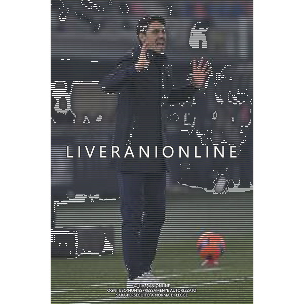 TVRG Bologna vs Parma nella foto Carlos Cuesta Garcia allenatore Parma Bologna 04-12-2025 Stadio Renato Dall\'Ara Bologna vs Parma Coppa Italia Frecciarossa - ottavi di finale foto Roberto Garavaglia/Agenzia Aldo Liverani sas