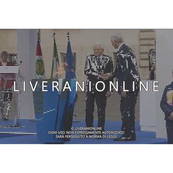 Roma 05 Dicembre 2025 Quirinale, Cerimonia per l\'accensione del bracere Olimpico. Nella Foto: Sergio Mattarella e Giovanni Malago’ Foto Credit: Andrea Bracaglia- AGENZIA ALDO LIVERANI SAS