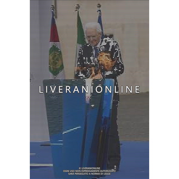 Roma 05 Dicembre 2025 Quirinale, Cerimonia per l\'accensione del bracere Olimpico. Nella Foto: Sergio Mattarella Foto Credit: Andrea Bracaglia- AGENZIA ALDO LIVERANI SAS